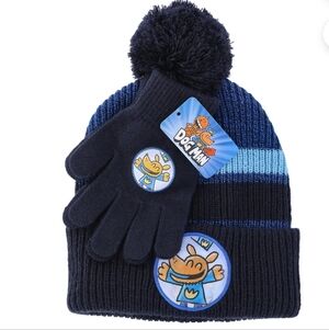B2G1F- Dogman Boys' Beanie Hat and Gloves Set, 2-Piece